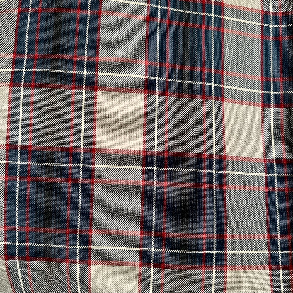 ⭐️Plaid Patterned Fabric in Red, Blue, and gray